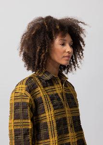 Mustard Check Jacquard Shirt