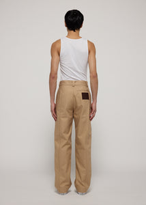 HEAVY TWILL - SIDE PANEL POCKET STRAIGHT LEG TROUSER